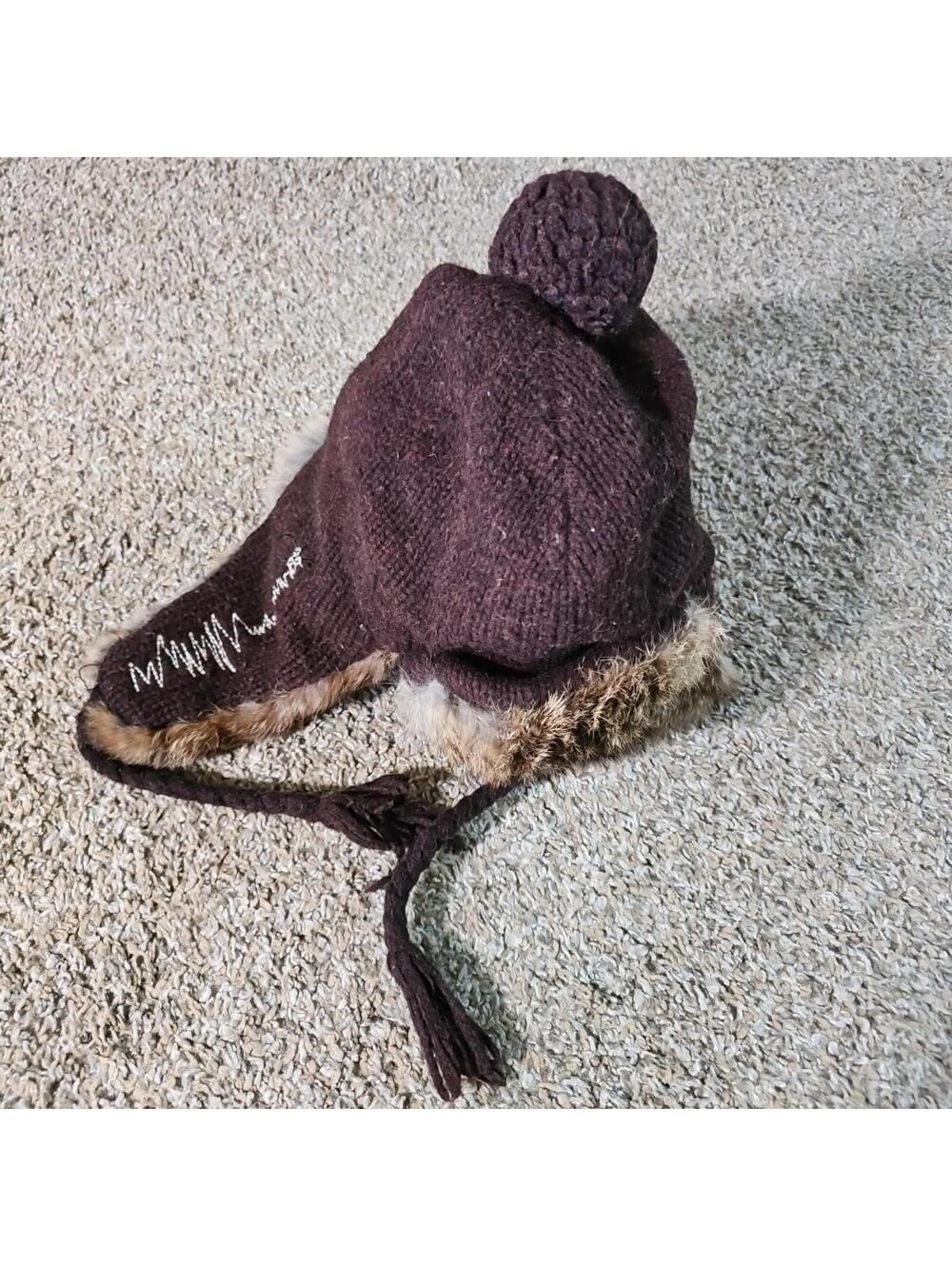 Mad Bomber Trapper Hat Winter Beanie S Genuine Rabbit Fur